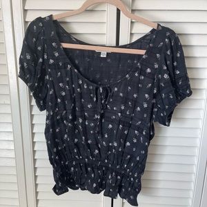 American Eagle cropped blouse